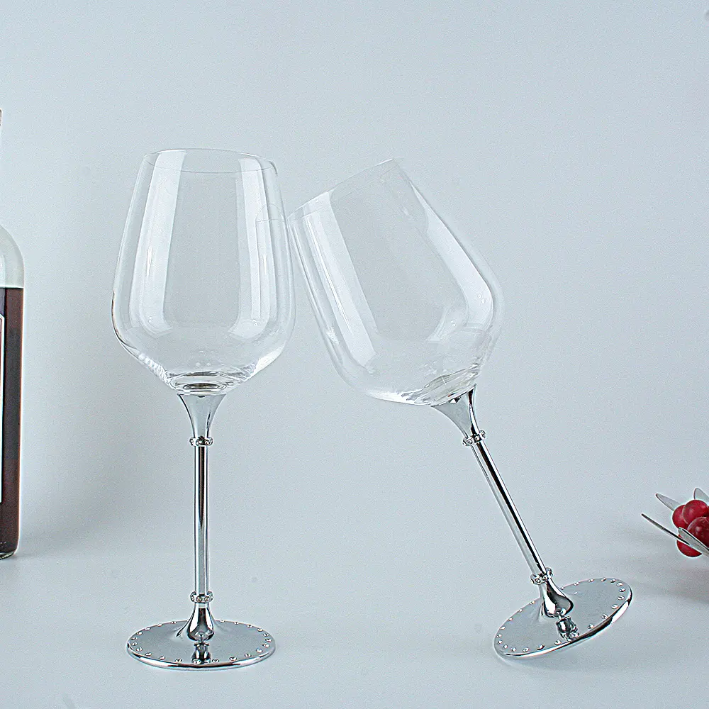 Óculos elegante de cristal, óculos de vidro personalizado gigante de cristal para beber vinho ou vidro