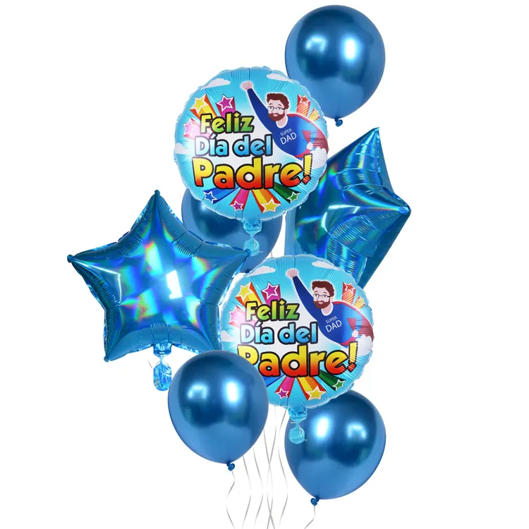 8pcs HAPPY Vatertag folien ballon Set Thanksgiving <span class=keywords><strong>Vater</strong></span> Party Szene Dekoration Set Folien ballon