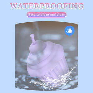 마그네틱 충전베이스 USB 전원 여성 바람둥이 아이스크림 핥는 진동기 다중 주파수 G-Spot 자위대 섹스 토이 여성용 - Product Image 4