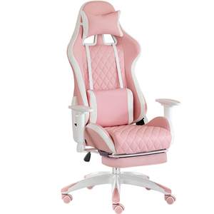 Dropshipping Mujer Sillas De Gamer Rosada Xion pour Siesta Pink Leather Office PC Racing Rocker Gaming Chair for Women - Product Image 1