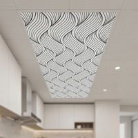 Panneau de plafond en PVC de haute qualité pour magasin, hôtel, bâtiment commercial, panneau de plafond en plastique ignifuge sans joint pour la décoration intérieure