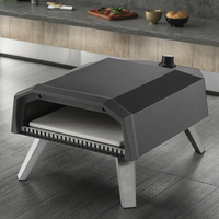 Four à pizza de table portable de 12 pouces pour camping en plein air BBQ Installation autoportante à gaz pour usage domestique