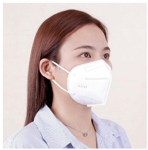 Skypro KN95 masker <span class=keywords><strong>Respirator</strong></span> sekali pakai, perlindungan debu datar Superior, kain 5 lapis bukan tenunan dapat disesuaikan klip hidung - Product Image 5
