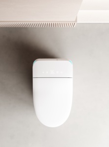 Phổ biến nhất sàn gắn gốm thông minh Nhà vệ sinh bát dual-tuôn ra massage rửa nút bên S-trap thoát nước khách sạn ngay lập tức bao gồm - Product Image 3