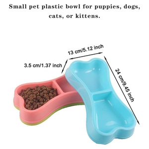 Tazón para Mascotas con Comedero y Bebedero Elevados, Antideslizante, Portátil, Impermeable, de PP Lavable, con Logotipo Personalizado, Venta al Por Mayor de Fábrica - Product Image 2