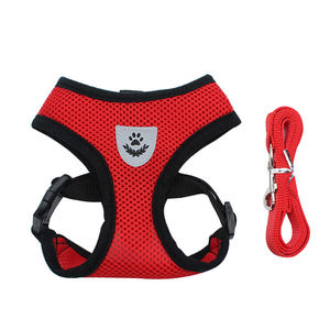 Arnés de malla transpirable para perros y gatos, ajustable y personalizado, chaleco de nailon de tracción para caminar al aire libre - Product Image 6