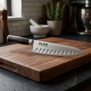 Cuchillo de Chef Profesional con Hoja Serrada y Mango de Plástico, Apto para Lavavajillas, Hecho en Japón, 9.45 Pulgadas (24 cm) - Product Image 2