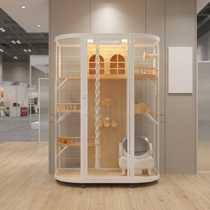 Vente en gros de mobilier et fournitures pour animaux de compagnie, personnalisable en usine : Villa pour chat extérieure extra-large, abri isolé et imperméable, pour animaleries - Product Image 3