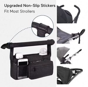 Organizador de Cochecito con Portavasos Aislado, Bolsa de Malla Desmontable, Universal para Cochecitos de Bebé (Muestra Gratis) - Product Image 6