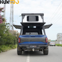 Remolque de Viaje Huntoo para Camioneta, RV Todoterreno, Campers con Carcasa Rígida y Tienda de Campaña Desplegable