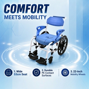<span class=keywords><strong>Silla</strong></span> <span class=keywords><strong>de</strong></span> Ducha y Comodidad <span class=keywords><strong>de</strong></span> Aluminio Reforzado <span class=keywords><strong>para</strong></span> Ancianos, Cuidado en el Hogar, 125 kg, CE, Fábrica OEM - Product Image 1