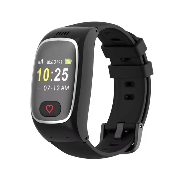 Real-Time GPS Wi-Fi Location Elderly Smart Watch Fall Detection Heart Blood Pressure Monitor IP67 2-Way Voice Call SOS Watch