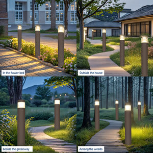 <span class=keywords><strong>Ul</strong></span> FCC nhôm không thấm nước IP65 14W 19W 24W bên ngoài dẫn bãi cỏ lối đi vườn đường dẫn ngoài trời đèn bollard - Product Image 6