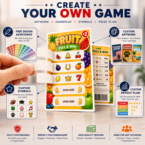 Premium Quality Fruit Theme Pull Tab Cards Safety Data Bar Club Game <b>Tickets</b> Promotion Charity Fundraising Break Open <b>Tickets</b> - Product Image 5