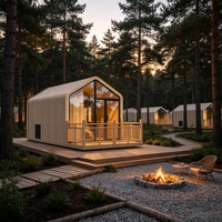 Maison préfabriquée de luxe de 20 pieds, structure en acier modulaire, maison miniature moderne pour habitation