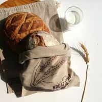 Sacs à pain en lin naturel idéaux pour le pain maison non blanchi, stockage alimentaire réutilisable pendaison de crémaillère mariage