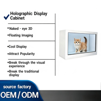 Vitrina con Pantalla LCD Transparente de 21.5 Pulgadas con Tecnología Táctil 3D y Gráficos Holográficos para Uso en Centros Comerciales
