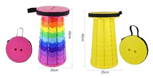 Upgraded Plastic Collapsible Telescopic Stool Portable \<strong\>Folding\</strong\> \<strong\>Camping\</strong\> Stool \<strong\>Chair\</strong\> Load Capacity 150kgs for Outdoor Furniture - Product Image 2