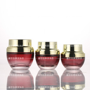 Portable Small Black Bottle Red Empty <b>Face</b> Cream Dispenser Cosmetic Press Spray Bottle High Value Appearance - Product Image 3