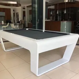 Atacado Estilos Ao Ar Livre Slate Jogo De Luxo Sports Table Contemporânea Projetos Modernos Madeira Interior Rústico Mesa De Bilhar Prata