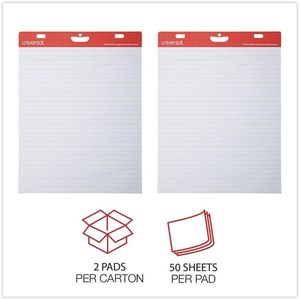 UNV45602 Universal 27 Pulgadas X 34 Pulgadas Bloc de Dibujo Blanco Rayado, Hecho con Recursos Renovables a Base de Caña de Azúcar, 50 Hojas/Bloc, 2 Blocs/Caja - Product Image 5