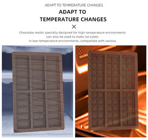 Moule à pâtisserie en silicone chocolat sans BPA, ustensiles de cuisson écologiques pour un usage domestique, tapis de cuisson réutilisable DIY, antiadhésif, résistant à la chaleur - Product Image 3