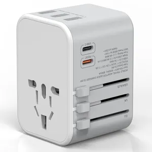 Portable travel double Type-C quick charger USB wall socket 35.5W PD universal travel adapter