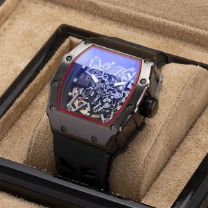 Reloj de Cuarzo Automático <span class=keywords><strong>Richard</strong></span> para Hombre, Estilo Esqueleto <span class=keywords><strong>Miller</strong></span> RM, Resistente al Agua 30M, Esfera con Indicadores, Caja Metálica en Forma de Barril - Product Image 2