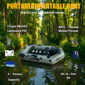 Olar arine 3 yer erson 3 yer ayer PC Nono inflable 2,6 M Shing ishing ayayak overovercraft anoanoe LAT loor con ccccsories - Product Image 1