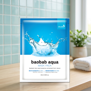 Bergamo Studio 247 Baobab Aqua Mask Pack Masque facial à base de plantes en coton - Product Image 2