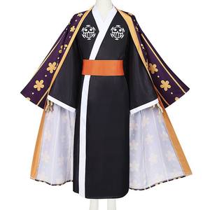 Ensemble complet de cosplay <span class=keywords><strong>One</strong></span> <span class=keywords><strong>Piece</strong></span>, pays de Wano, <span class=keywords><strong>Zoro</strong></span>, Jiro, Yukata, Kimono, style japonais traditionnel, costume en polyester pour hommes - Product Image 4