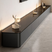 Ensemble Table Basse et Meuble TV Moderne en Acier Style Luxe Léger pour Salon Appartement Gris Personnalisé Vente en Gros Direct Usine