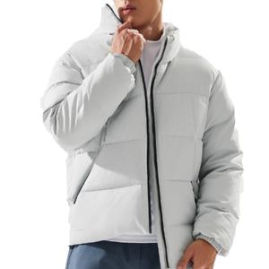 Vestes pour hommes surdimensionnées personnalisées par le fabricant, veste en coton, couleur unie, sport, vestes pour hommes - Product Image 4