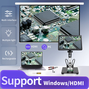 หน้าจอแสดงผล LCD HD ขนาด 10 นิ้ว 1500x กล้องจุลทรรศน์ดิจิตอลแบบพกพาชนิดมองภาพด้วยตาเดียว สำหรับซ่อมโทรศัพท์มือถือ - Product Image 2