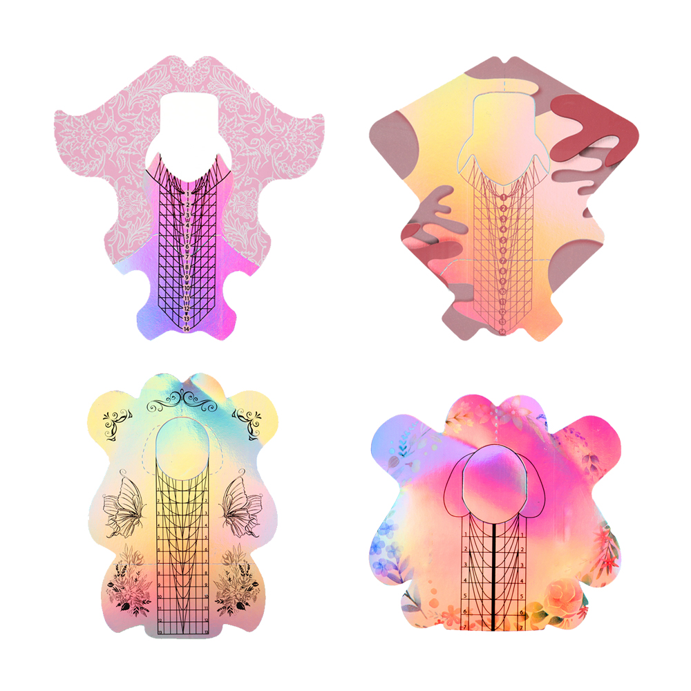 Bqan 2022 Private Label Custom Logo Holographic Coat Reusable Nail  Extension Form Extra Long Dual System Nail Art Forms - Buy Paper Nail Form,Aluminum  Nail Form,Pvc Nail Form Product on Alibaba.com