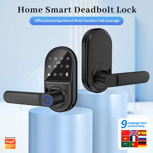 现代智能无钥匙门禁系统玻璃门锁带指纹识别数字电子云数据存储涂鸦应用程序 - Product Image 1