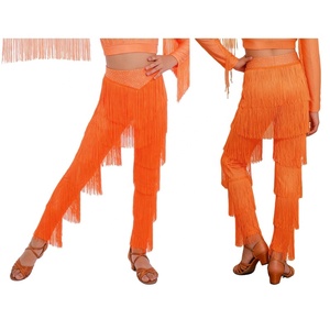 Trajes de Baile para Niñas de 6 a 16 Años, Pantalones con Flecos para Baile Latino, Samba, Rumba, Cha-Cha, Salsa, para Danza Contemporánea - Product Image 2