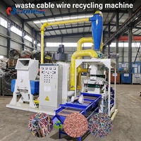 Machine granulatrice de cuivre à fonctionnement stable pour la séparation des fils mélangés usagés, avec une production de cuivre de haute pureté, pour usine de recyclage