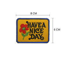 Patchs de fleurs de broderie GUNS ROSES personnalisés de couleur jaune pour sacs et chapeaux Applique