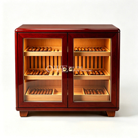 Humidor à cigares en bois de cèdre grande capacité personnalisable en gros