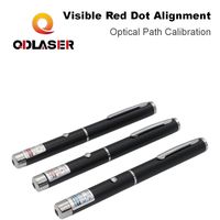 QDLASER 레드 레이저 정렬 포인터 펜 CO2 레이저 빔 결합기 광학 경로 교정을 위한 가시적 레드 도트 포지셔닝 도구