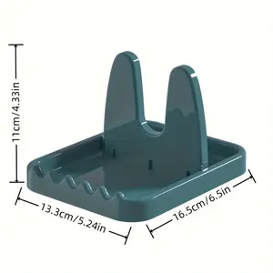 Support pliable pour ustensiles de cuisine, support vertical en plastique pour cuillères, idéal pour les louches, les fourchettes et les couvercles - Product Image 3