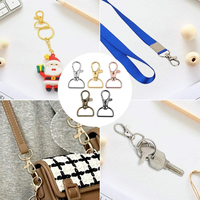 Crochets à fermoir pivotant en alliage de zinc de 20 mm - Boucle de lanière - Clip en forme de D - Porte-clés, design écologique pour l'approvisionnement transfrontalier