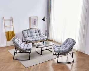 Meubles de salle à manger, canapé-lit moderne en tissu, ensemble pour appartement, salle de sport, style nordique, accoudoirs de haute qualité, fauteuil de salon - Product Image 3
