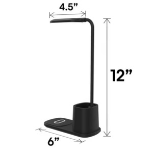 The 2025 New Modern LED Flexible ABS Table <b>Lamp</b> for Living and Dining Rooms with <b>Wireless</b> Charging - Product Image 2