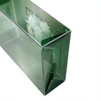 Boîte en plastique transparente personnalisée avec impression UV et estampage à chaud argenté au laser, boîte d'emballage pliable en PET transparente pour cadeau cosmétique