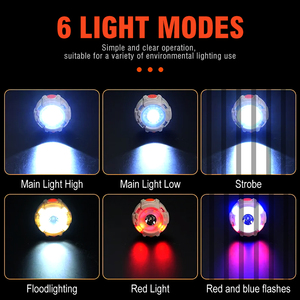<span class=keywords><strong>Linterna</strong></span> Frontal LED Portátil Personalizada con 6 Modos <span class=keywords><strong>de</strong></span> Luz Brillante, Clip Impermeable, Recargable, Ángulo Ajustable y Largo Alcance - Product Image 5
