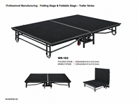 Escenario Plegable Móvil de Aleación de Aluminio y Hierro con Ruedas, Diseño Modular Portátil, Gran Capacidad de Carga, Duradero para Interiores/Exteriores