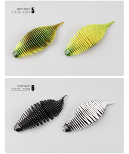 Señuelo <span class=keywords><strong>de</strong></span> Pesca <span class=keywords><strong>de</strong></span> Plástico Suave con Aroma a Pescado, 6.5g, 7.8cm, con Sal Añadida, Imitación <span class=keywords><strong>de</strong></span> Piel <span class=keywords><strong>de</strong></span> <span class=keywords><strong>Cerdo</strong></span> y Camarón - Product Image 4