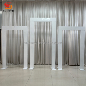 Arco de Boda de Hierro Blanco para Decoración de Escenarios de Bodas Elegantes - Product Image 2